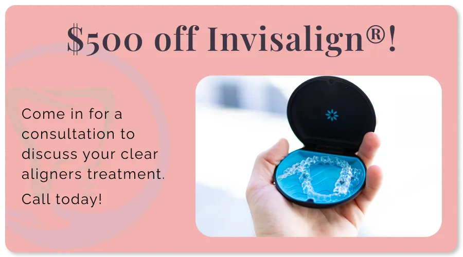 Olmos Park Family and Implant Dentistry invisalign special offer graphic